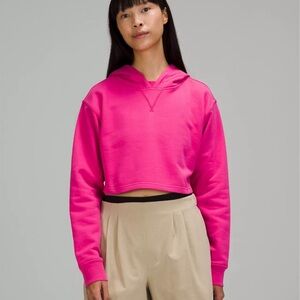 Lululemon All Yours Cropped Hoodie Sonic Pink Size 0